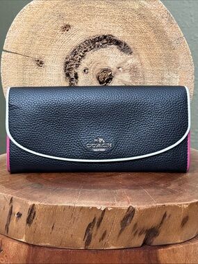 Coach Leather Slim Envelope Wallet